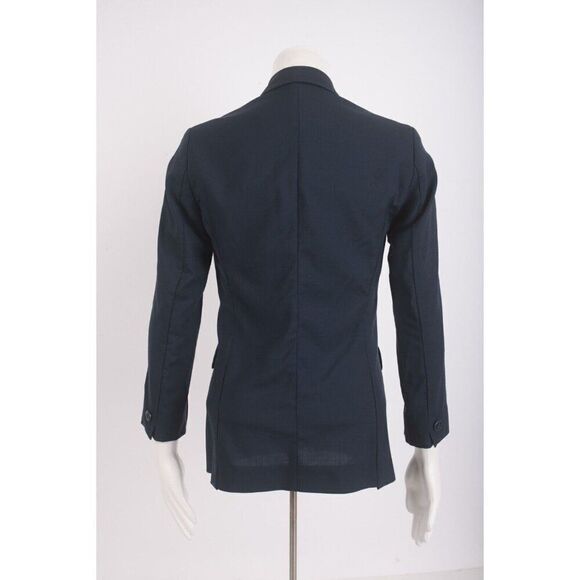 J. Jill Womans Suit Jacket Blazer Size 2 Petite 2P Navy Blue Single Breasted - Picture 5 of 6